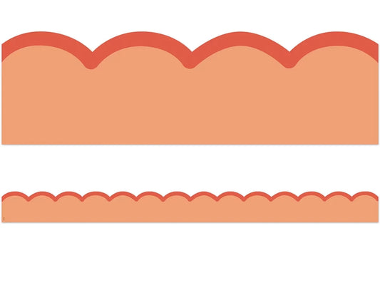 Color Crush Orange Scalloped Border - US 3021