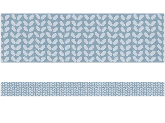 Classroom Cottage Blue Petal Border - US 5278