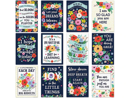 Wildflowers Motivational Small Poster Pack - US 9020