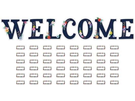 Wildflowers Welcome Bulletin Board Set - US 5201