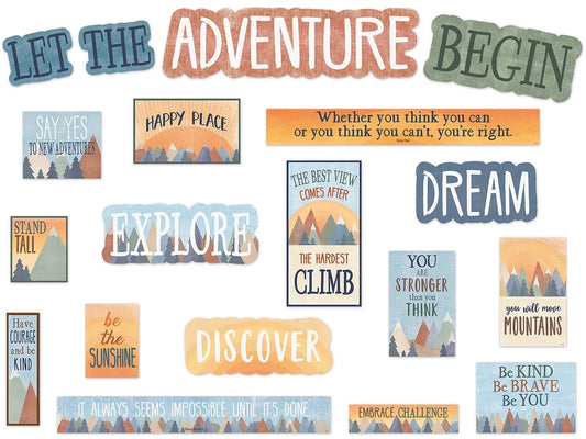 Moving Mountains Motivational Bulletin Board Set - US 8488