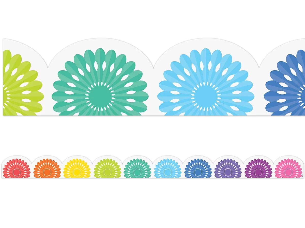 Colorful Fiesta Scalloped Border - US 1965