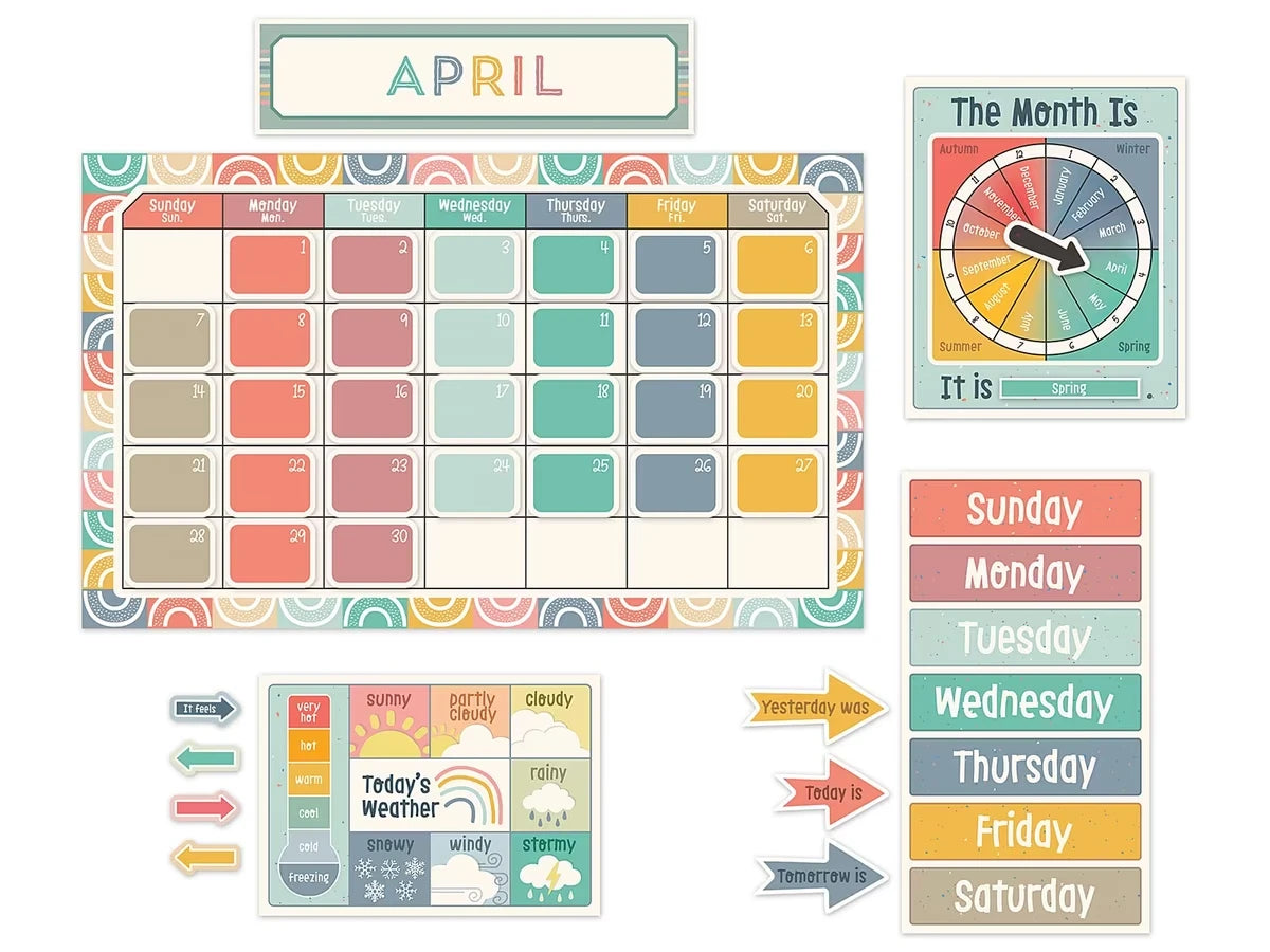 We Belong Calendar Bulletin Board Set - US 9962