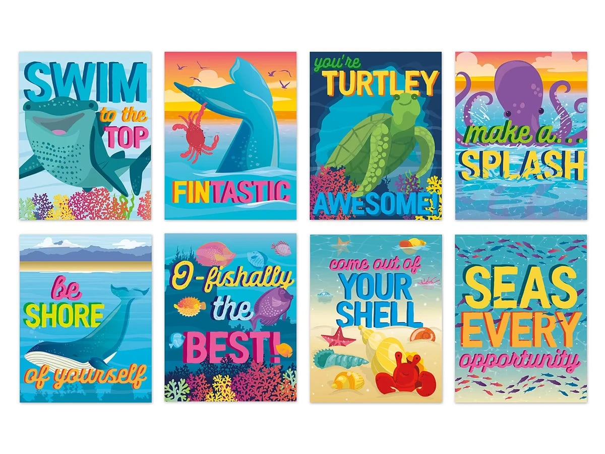 Seas the Day Motivational Poster Pack - US 1038