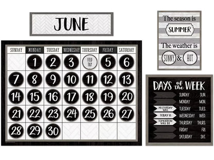Modern Farmhouse Calendar Bulletin Board Set - US 1786