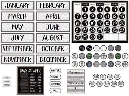 Modern Farmhouse Calendar Bulletin Board Set - US 1786