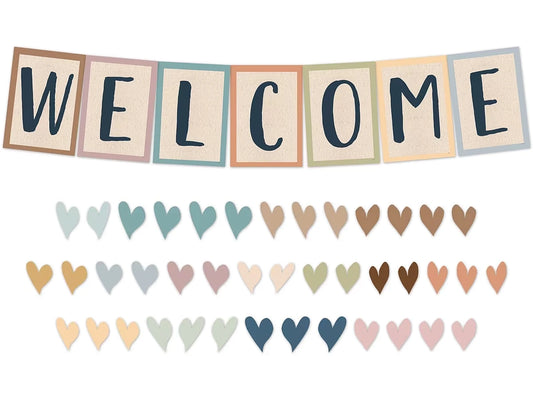 Everyone Is Welcome Pennant Bulletin Board Set - US 2328