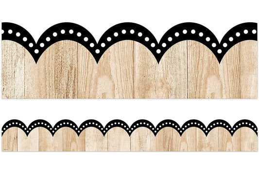 Dotted Wood Scalloped Border - US 4858