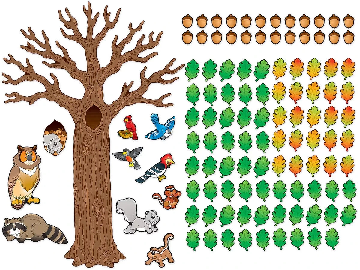 Big Tree & Animals Bulletin Board Set - US 9451
