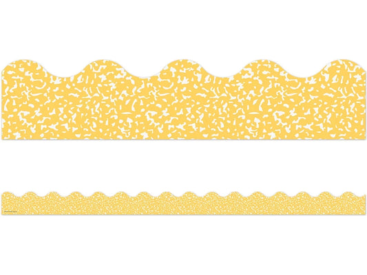 Cool for School Yellow Scalloped Border - US 1037