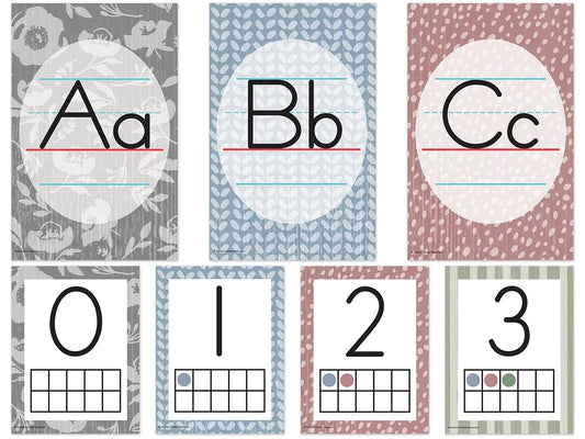Classroom Cottage Alphabet Card Bulletin Board Set - US 1942