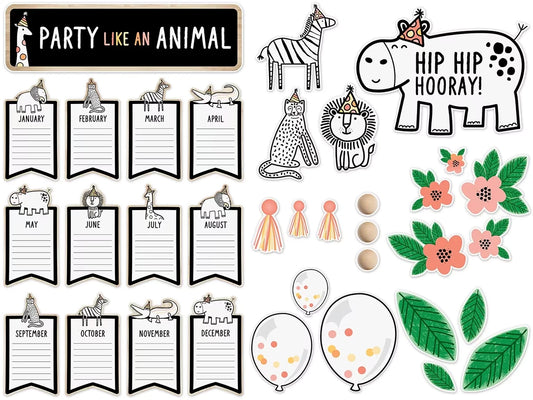 Simply Safari Birthday Bulletin Board Set - US 7262