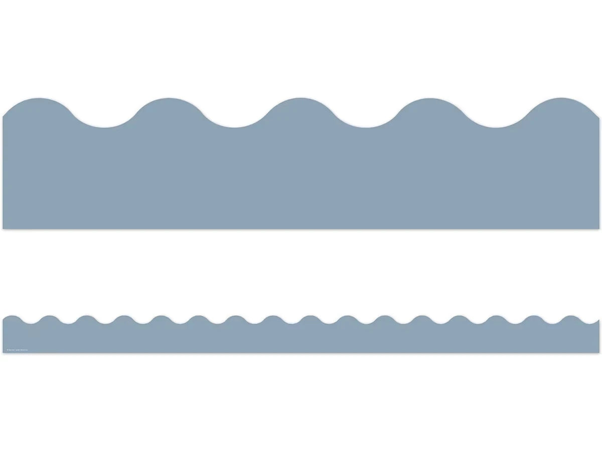 Classroom Cottage Blue Scalloped Border - US 8938