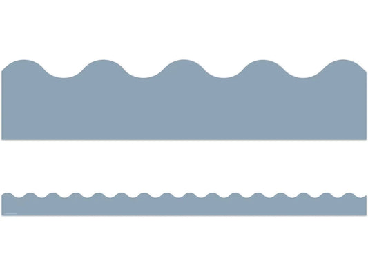 Classroom Cottage Blue Scalloped Border - US 8938