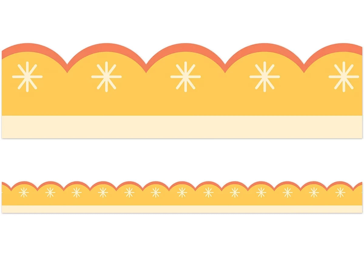 Fairy Tale Forest Gold Scalloped Border - US 5450