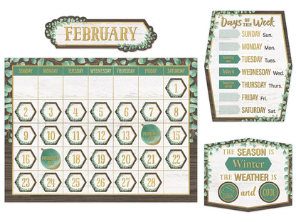 Eucalyptus Calendar Bulletin Board Set - US 7464