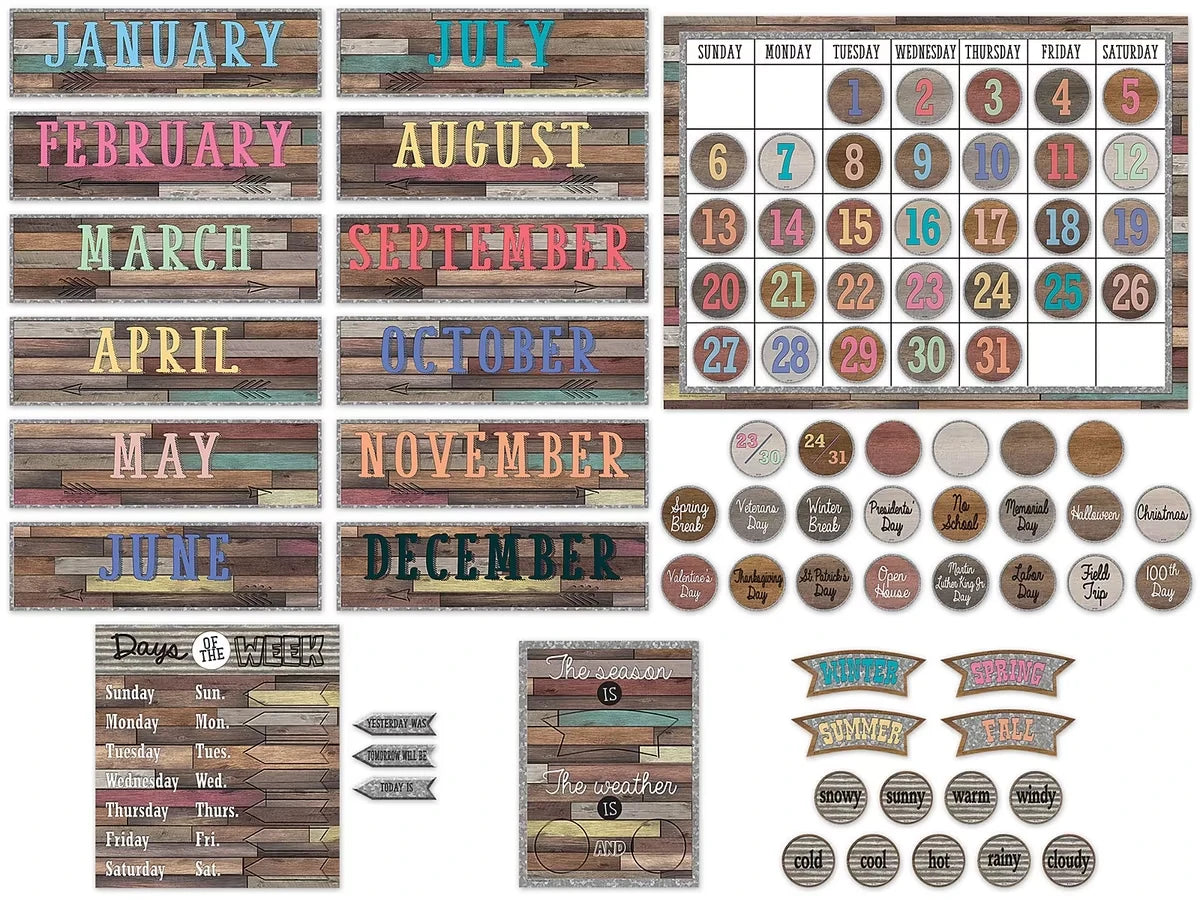 Home Sweet Classroom Calendar Bulletin Board Set - US 6455