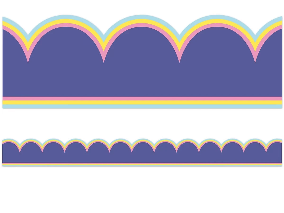 We Stick Together Purple Scalloped Border - US 9047
