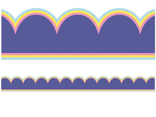 We Stick Together Purple Scalloped Border - US 9047