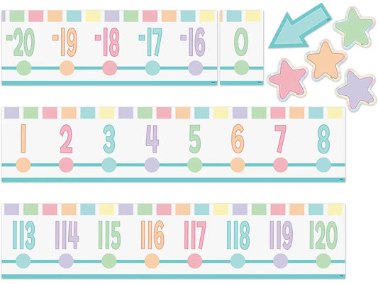 Pastel Pop Number Line Bulletin Board Set - US 4359