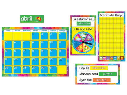 Spanish Calendario Anual Bulletin Board Set - US 8690