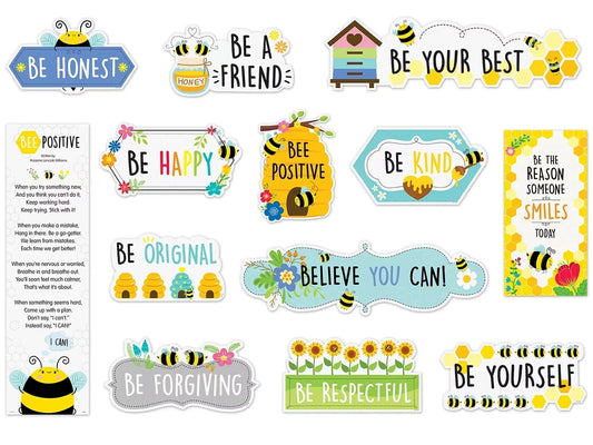 Busy Bees Motivational Bulletin Board Set - US 5931