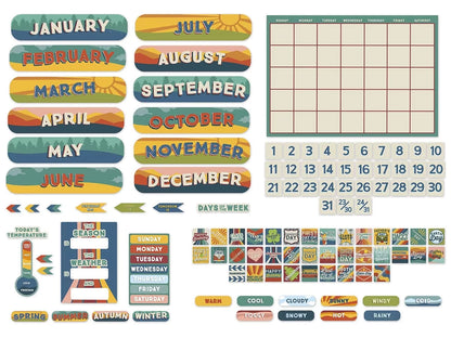 Adventurer Calendar Bulletin Board Set - US 3362