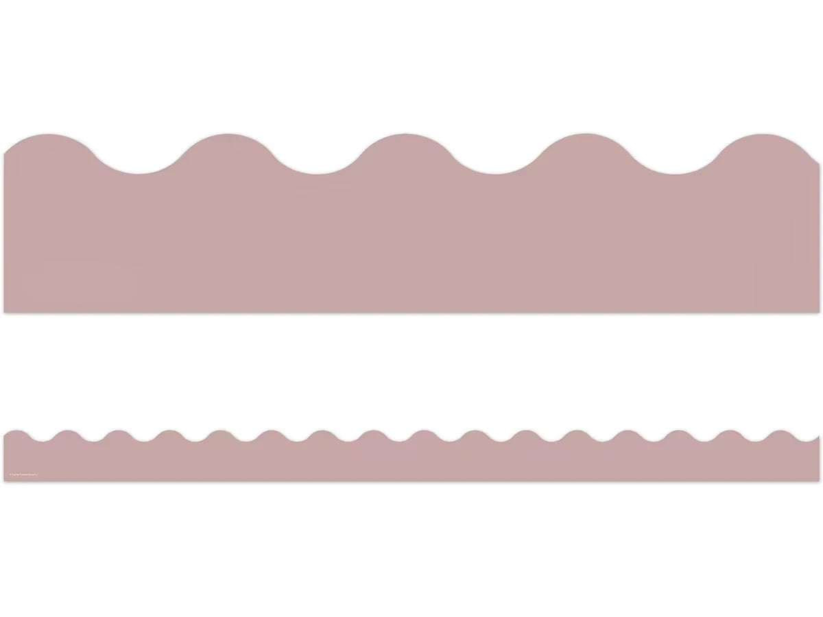 Everyone Is Welcome Light Mauve Scalloped Border - US 8992