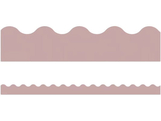 Everyone Is Welcome Light Mauve Scalloped Border - US 8992
