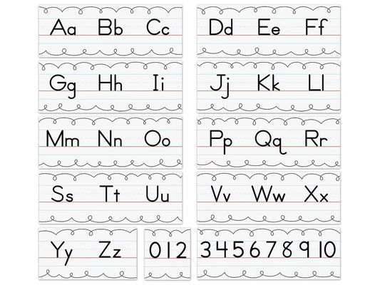 Traditional Manuscript Bulletin Board Set - US 7666