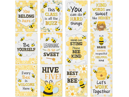 Buzzing Bees Motivational Small Poster Pack - US 7288