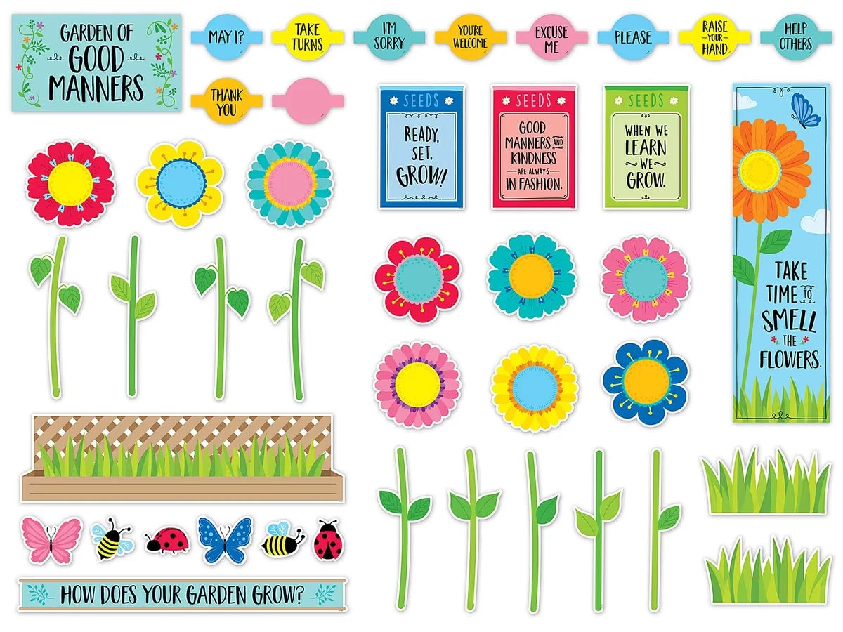 Garden of Good Manners Bulletin Board Set - US 8781