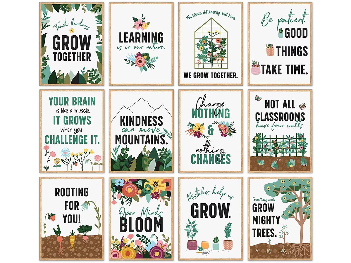 Grow Together Growth Mindset Mini Poster Pack - US 3442