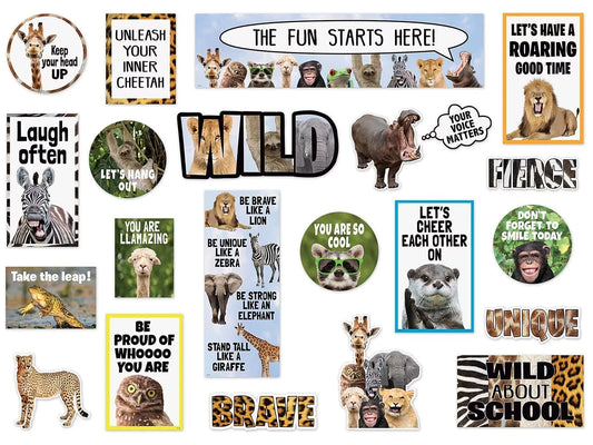 Go Wild Animals Mini Bulletin Board Set - US 5835