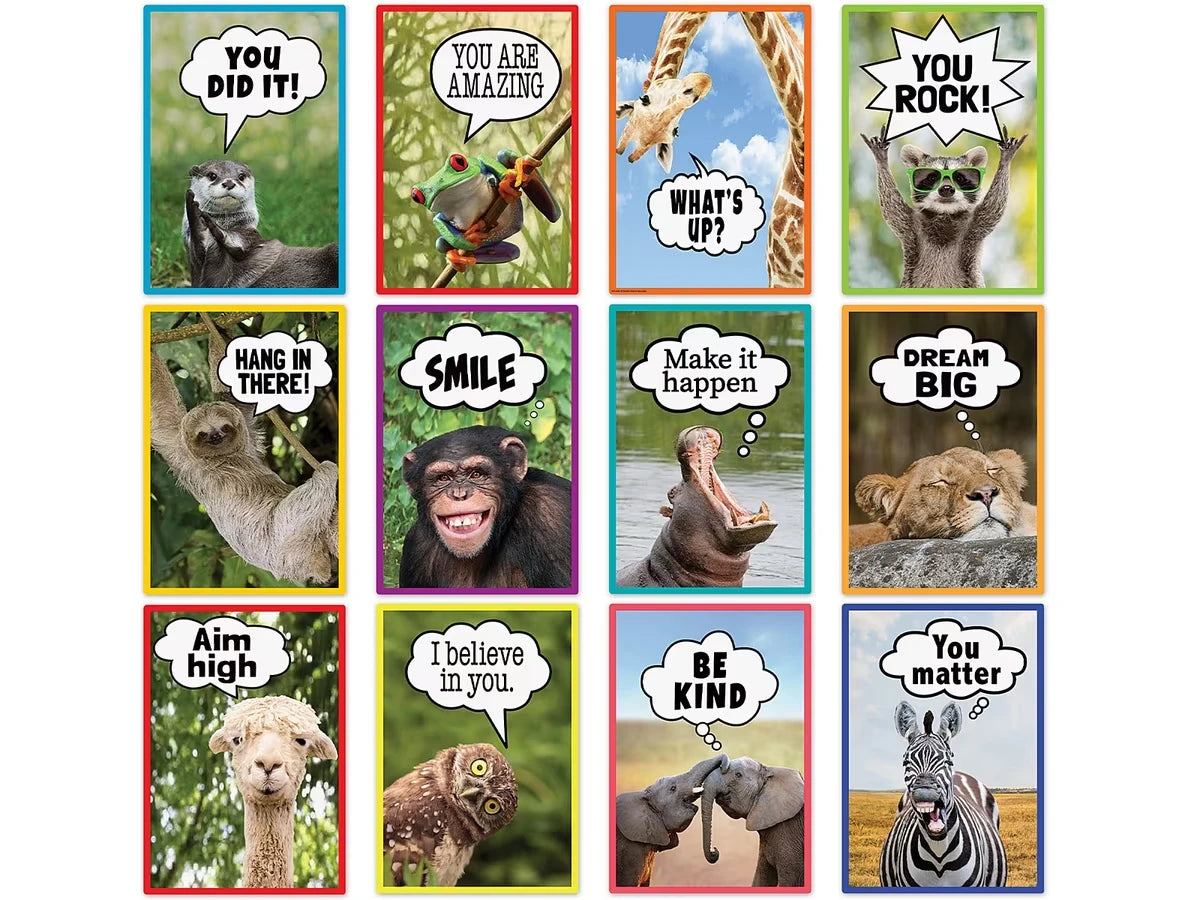 Go Wild Animals Motivational Small Poster Pack - US 4954