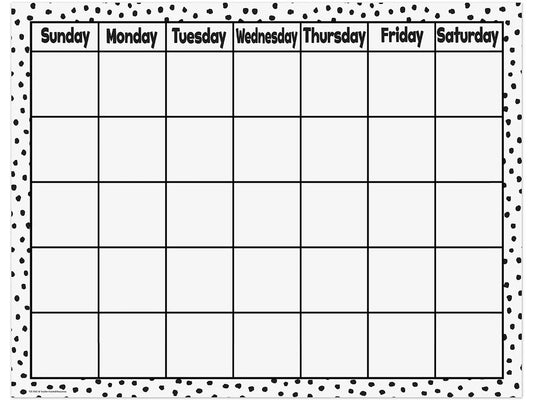 Black & White Classroom Calendar - US 4407
