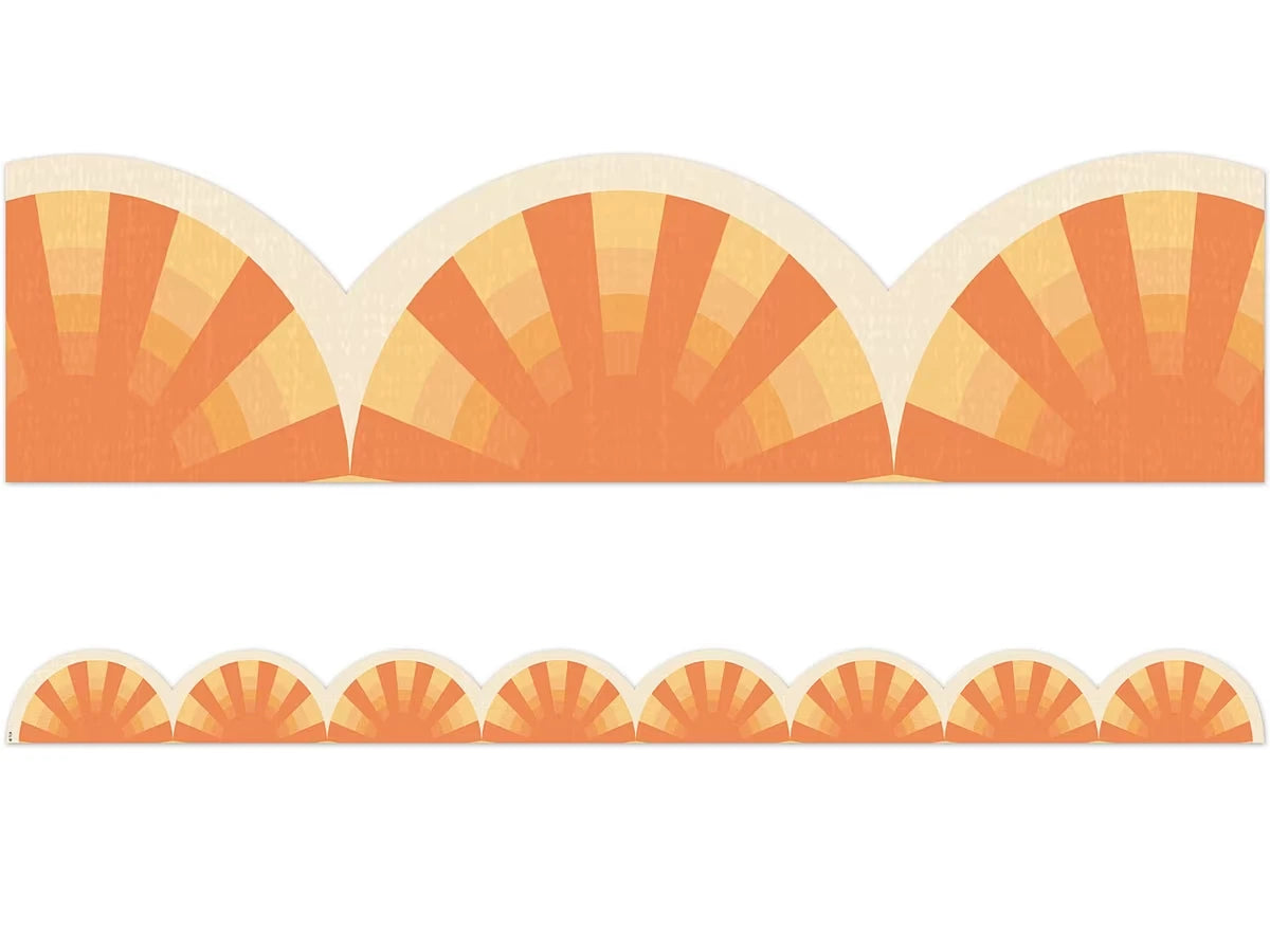 Moving Mountains Sunshine Scalloped Border - US 6989