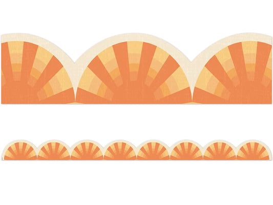 Moving Mountains Sunshine Scalloped Border - US 6989