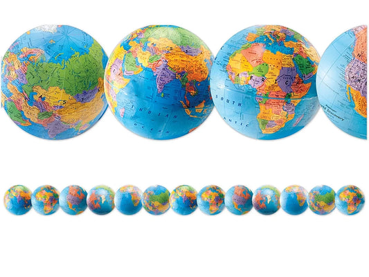 Our World Globe Border - US 8441