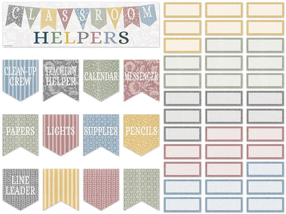 Classroom Cottage Classroom Jobs Bulletin Board Set - US 9449