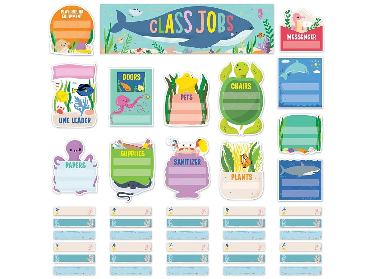 Sea Friends Classroom Jobs Bulletin Board Set - US 3102