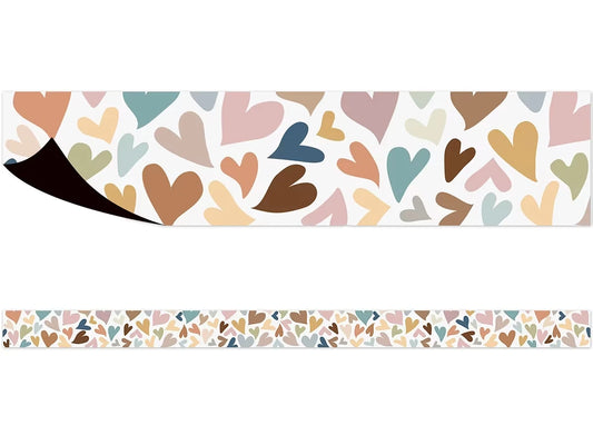 Everyone Is Welcome Hearts Magnetic Border - US 7113
