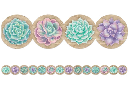 Rustic Bloom Succulent Border - US 7969