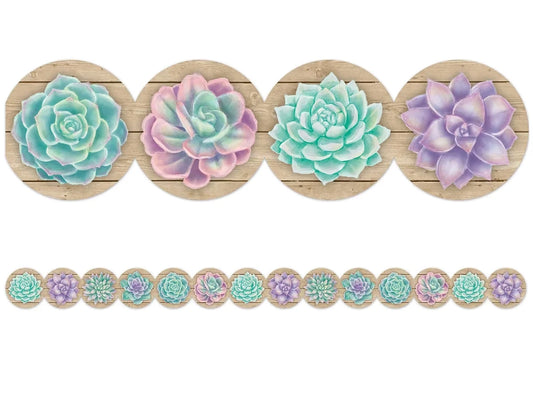Rustic Bloom Succulent Border - US 7969