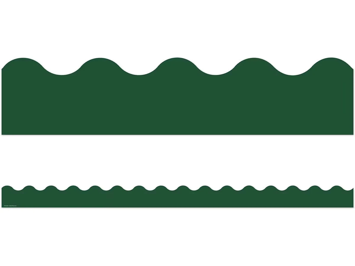 Moving Mountains Pine Green Scalloped Border - US 2948