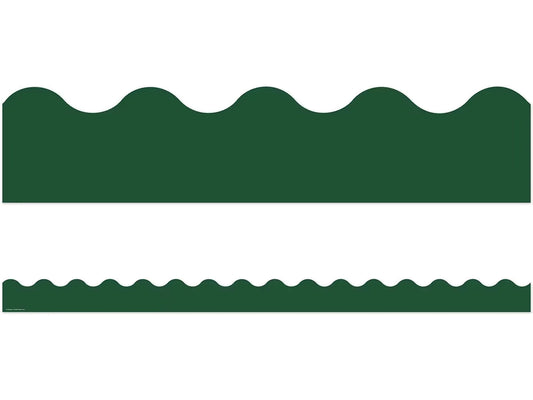 Moving Mountains Pine Green Scalloped Border - US 2948