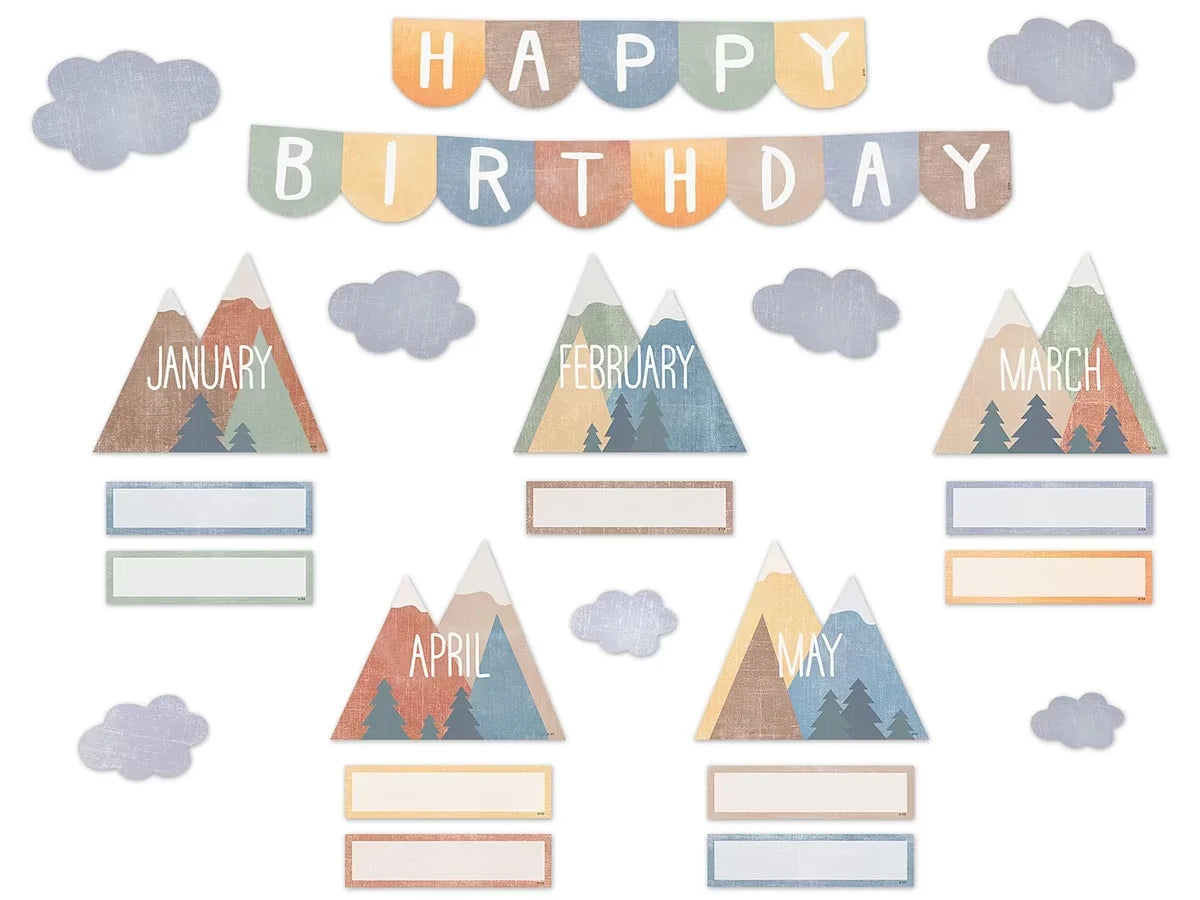 Moving Mountains Birthday Bulletin Board Set - US 8809
