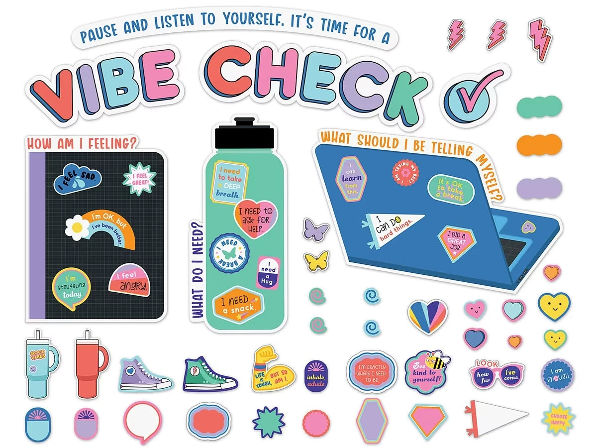 We Stick Together Vibe Check Bulletin Board Set - US 1923