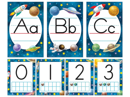 Outer Space Crew Alphabet Bulletin Board Set - US 3932