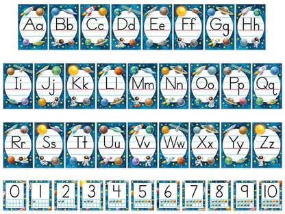 Outer Space Crew Alphabet Bulletin Board Set - US 3932